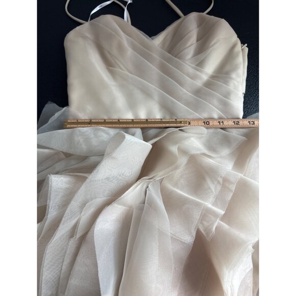 Elegant Cream Wedding Dress - Picture 9 of 10